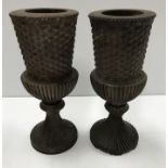 A pair of 19th Century carved rosewood g