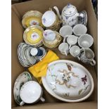 A box containing a Spode Copelands China