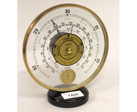 Jaeger circular glass barometer / thermometer, 16cm diameter 