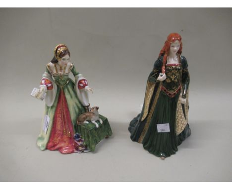 Royal Doulton figure, ' Lady Jane Grey ' HN3680, Limited Edition No. 992 and Royal Worcester figure, ' Princess of Tara ' (at