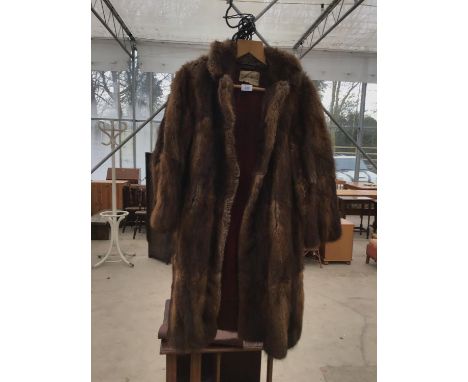 A VINTAGE BROWNS OF CHESTER FUR COAT 