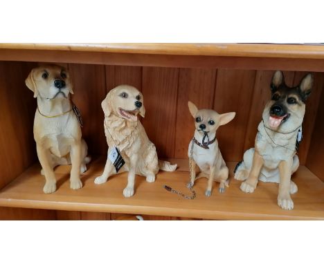FOUR CERAMIC DOG MODELS - TWO ROYAL DOULTON, BEST OF BREED AND DOG STUDIES EXAMPLES 