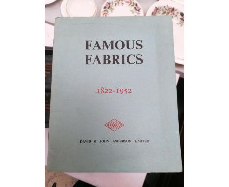A VINTAGE FAMOUS FABRICS BOOK 1822-1952 