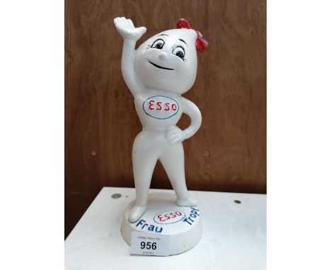 A CAST METAL ESSO 'MRS DRIP' MONEYBOX FIGURE 