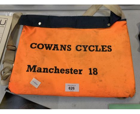 A VINTAGE COWANS CYCLES BAG 