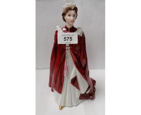 A ROYAL WORCESTER QUEENS 80TH BIRTHDAY 2006 CERAMIC FIGURE 