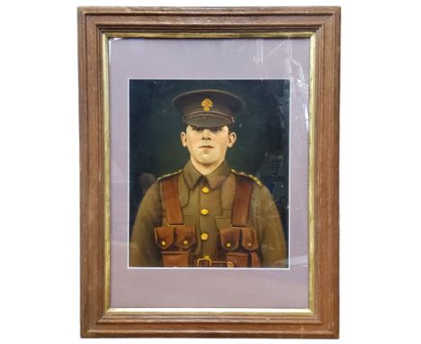 C** Stafford (English School),&nbsp;World War I Royal Fusiliers Portrait, oil on board, dated 1915, 28cm x 22.5cm, framed