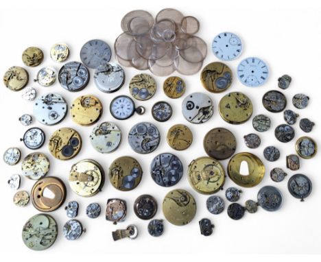 Pocket watch movements for parts or repair -&nbsp;fusee movement&nbsp;signed 'Wm Liddall, Edinburgh', '1651', 'Detached', pie