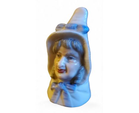 A Royal Worcester candlesnuffer,&nbsp; of Mrs. Caudle, printed mark,&nbsp; date code&nbsp; for 1903