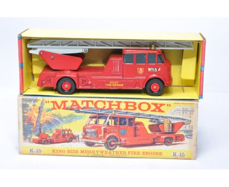 Matchbox Kingsize No. K-15 Merryweather Fire Engine. Very good to excellent in very good box. 