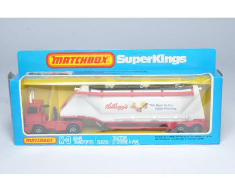 Matchbox Superkings comprising No. K-3 Grain Transporter in the livery of Kelloggs. Excellent in very good box. 