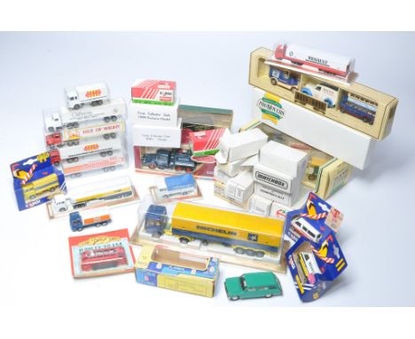 An interesting group of diecast commercials including several promotional Majorette truck issues. Plus Corgi, Lledo etc, in b