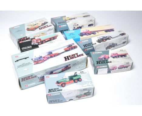 A selection of Corgi diecast Heavy Haulage commercial issues including tractor units and sets, as shown. In boxes. 