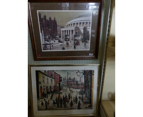 Arthur Delaney 'Central Library, St Peters Square', limited edition print, no 315/850, signed lower right, framed and glazed,