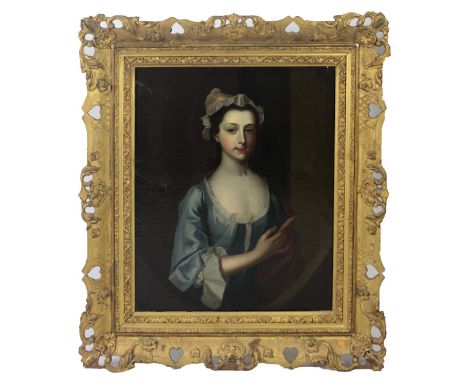 Late 18th Century Irish SchoolHalf length Portrait of "John Alexander of Belfast," and his Wife, "Anne Alexander nee Portis,"