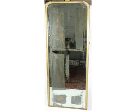 A large upright early 19th Century Console Mirror, with original mirror glass plate, and gilt frame., approx. 192cms (75") hi