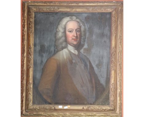 18th Century Irish SchoolHalf length Portrait of George Portis, O.O.C., approx. 74cms x 61cms (29" x 24") in contemporary mou