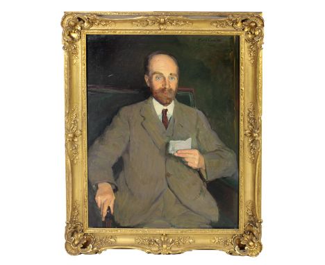 Flora Marguerite Lion, 1878 - 1958Half length "Portrait of Major John Alexander, VII," O.O.C., approx. 92cms x 71cms (36" x 2