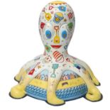 Eight of Spades by Helen L Smith – Colourful seaside-inspired design, with buckets, spades, beach hu