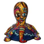 Picass-o-pus by Jenny Leonard – Cubist-inspired design with bold colours and large shapes