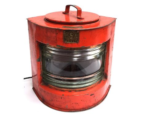 A vintage 'Seahorse' ships port lamp, marked 69226 