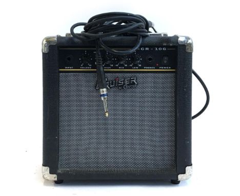 A Cruiser by Crafter CR-10G guitar amplifier; together with a Speed guitar tuner 