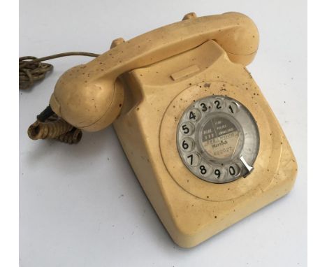 Local interest, a vintage rotary dial telephone, labelled 'Martock' 