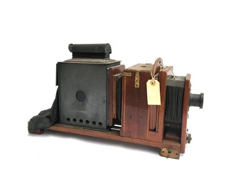 A Thornton-Pickard Imperial projector and enlarger, circa 1900, for plates and slides 3.15"x4" 