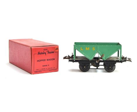 A Hornby O Gauge LMS Hopper Wagon, with original box in good condition 