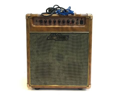 An Aslin Dane AA-30RC guitar amplifier and cables 