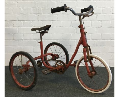 A vintage tricycle with Brooks leather saddle