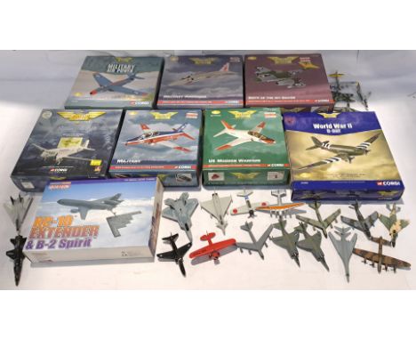 Corgi Aviation Archive, Dragon &amp; Similar, a boxed and unboxed Group of Mixed Scale Model Planes. Includes Military Airpow