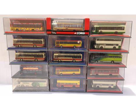 Corgi, a boxed Group of Original Omnibus 1:76 Scale Models. Includes 42903 Optare Delta - Blackpool Transport with others. Al