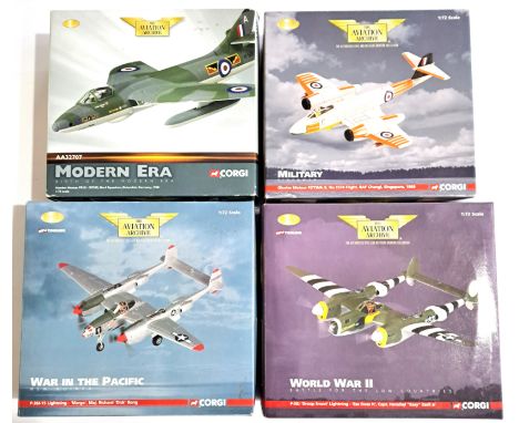 Corgi Aviation Archive, a boxed group of 1:72 scale Military Aircraft to include AA36601 (War In The Pacific - New Guinea) P-