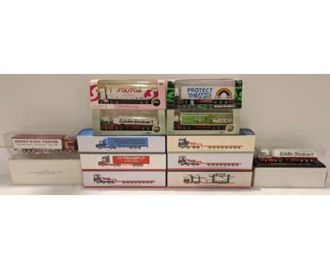 Oxford Diecast, a boxed Group of 1:76 Scale Haulage Vehicles. Includes 76SNG005 Scania S Seriers Highline Box Trailer "Eddie 