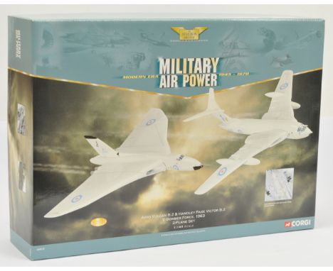 Corgi a boxed Aviation Archive 1/144 scale Military Air Power AA99134 Avro Vulcan B.2 &amp; Handley Page Victor B.2 V-Bomber 