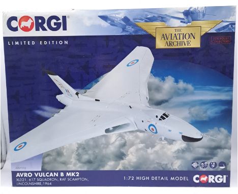 Corgi Aviation Archive, a boxed &nbsp;1:72 scale Military Aircraft AA27202 Avro Vulcan B Mk2 Bomber. Although not checked for