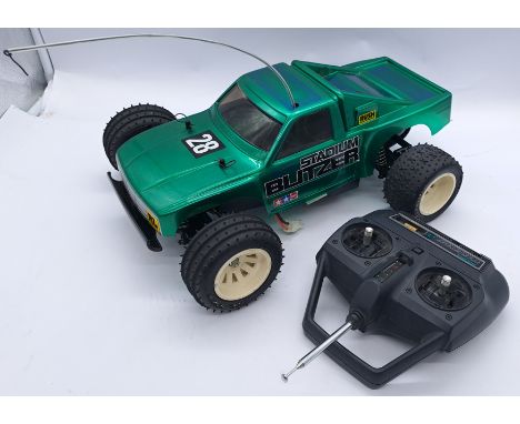 Tamiya Stadium Blitzer &amp; Controller&nbsp;1:10 scale Radio Control Model Kit built, unboxed.&nbsp;&nbsp;Although untested 