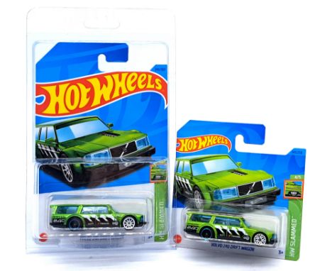 Mattel Hot Wheels 2023 HW Slammed Super Treasure Hunt Volvo 240 Drift Wagon, plus chase car, within Excellent sealed packagin