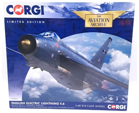 Corgi Aviation Archive, a boxed &nbsp;1/48 scale Military Aircraft comprising of AA28401 an English Electric Lightening F.6 -