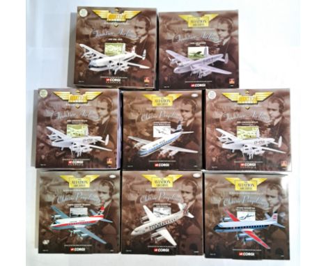 Corgi Aviation Archive, a boxed mixed series group of 1:144 scale Aircraft comprising of "Frontier Airliners" &amp; "Classic 