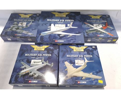 Corgi Aviation Archive, a boxed Group of 1:144 Scale Military Air Power Series Models. Includes AA31602 HP Victor K2 'Lusty L