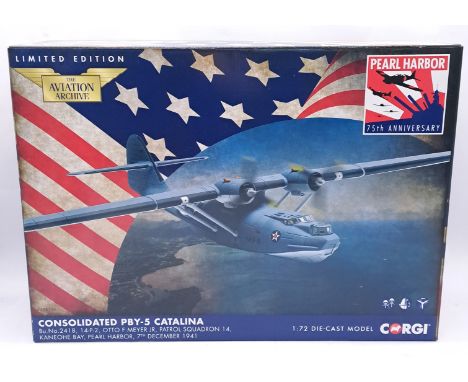 Corgi Aviation Archive, a boxed 1:72 scale AA36110 (Pearl Harbor 75th Anniversary) Consolidated PBY-5 Catalina. Although not 