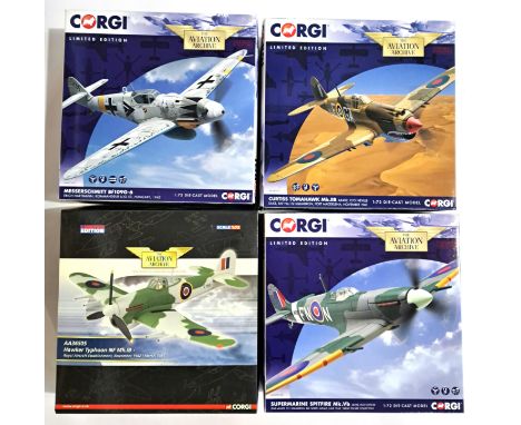 Corgi Aviation Archive, a boxed 1:72 scale Military Aircraft group to include AA36505 Hawker Typhoon NF Mk.IB, Royal Aircraft