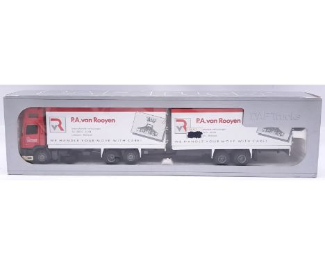 Tekno, a boxed 1:50 scale (Concept 95 Series) DAF Removal Truck "P.A. Van Rooyen". Although unchecked for completeness, condi