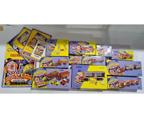 Corgi 'Chipperfield Circus' series a boxed group to include; 31703 - Land Rover, Morris Minor pick-up, Thames Trader &amp; AE