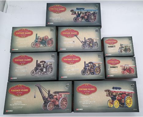 Corgi 'Vintage Glory of Steam' a boxed group to include; 80108 - Fowler B6 Crane Engine 'Wolverhampton Wanderer', 80103 - Fow