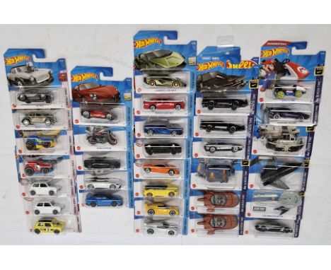 Mattel Hot Wheels 2022 Main Line complete sets x3, sets to comprise of Compact Kings (cars 1-5, to include Treasure Hunt Morr