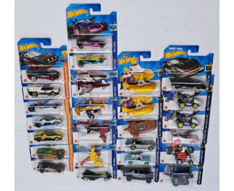 Mattel Hot Wheels 2023 Main Line complete sets x3, sets to comprise of Screen Time (vehicles 1-10, to include 2x The Beatles 