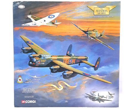 Corgi Aviation Archive, a boxed 1:72 scale AA32602 The Battle of Britain Memorial Flight Set including Avro Lancaster - EE176